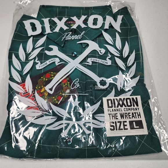 DIXXON FLANNEL - WREATH Flannel Shirt - Mens Large - Picture 6 of 15